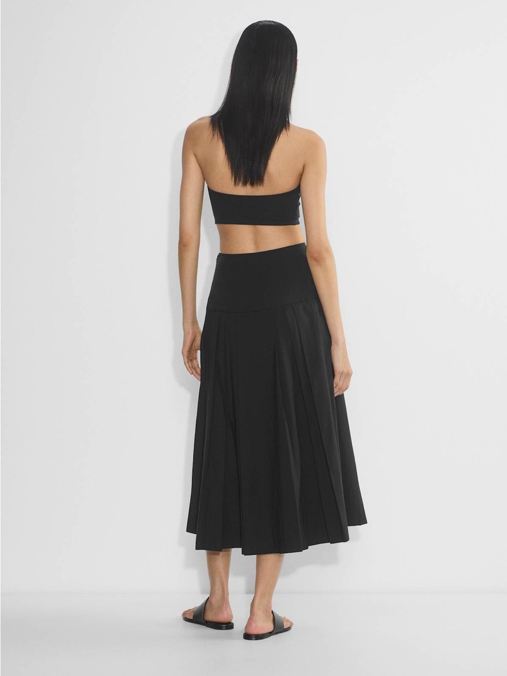 Babaton Chandelier Black Poplin Skirt, BNWT, size 10 - Picture 3 of 9